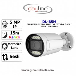 Dayline DL-B5M 5mp Motorize Gece Renkli ve Çift Yönlü Sesli Ip Bullet Kamera